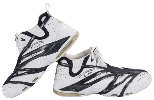 2000 Tim Duncan Game Used & Signed San Antonio Spurs Nike Sneakers (Player LOA & JSA)